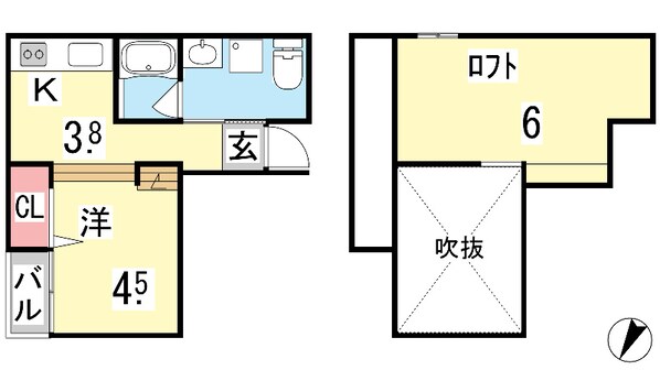 エクル海運町の物件間取画像